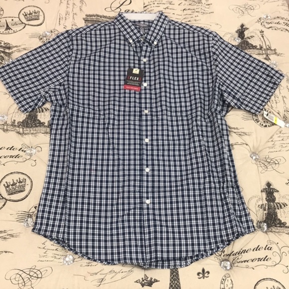 VAN HEUSEN Classic-Fit Gingham Flex Shirt - Picture 1 of 7